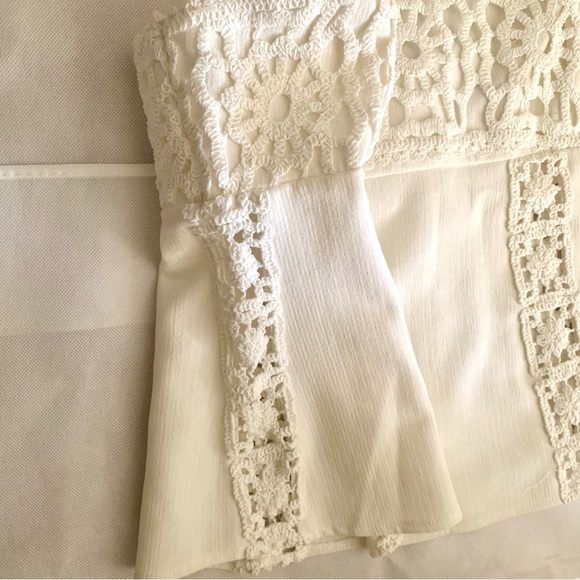 Anthropologie BLITHE Linen Blend Crochet Tank size XL  MSRP $98.00 - Picture 7 of 7